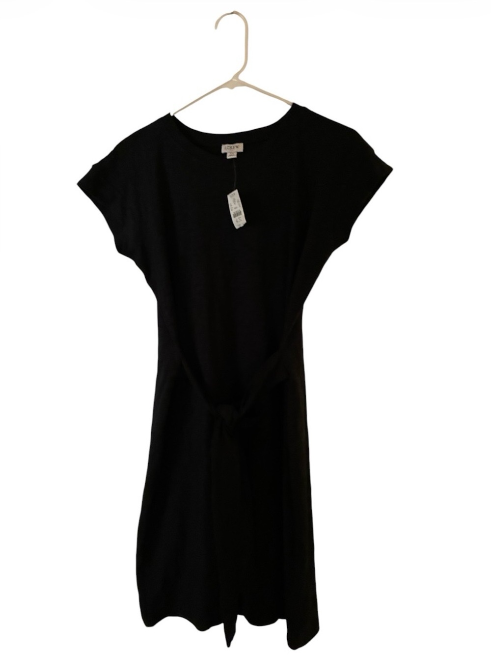 NWT J Crew Classic Black Knot-Front Women's Dress Sz XS